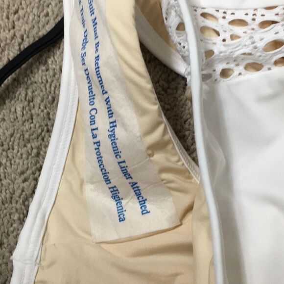 Coastal Blue white swimsuit. NWT - Picture 6 of 6